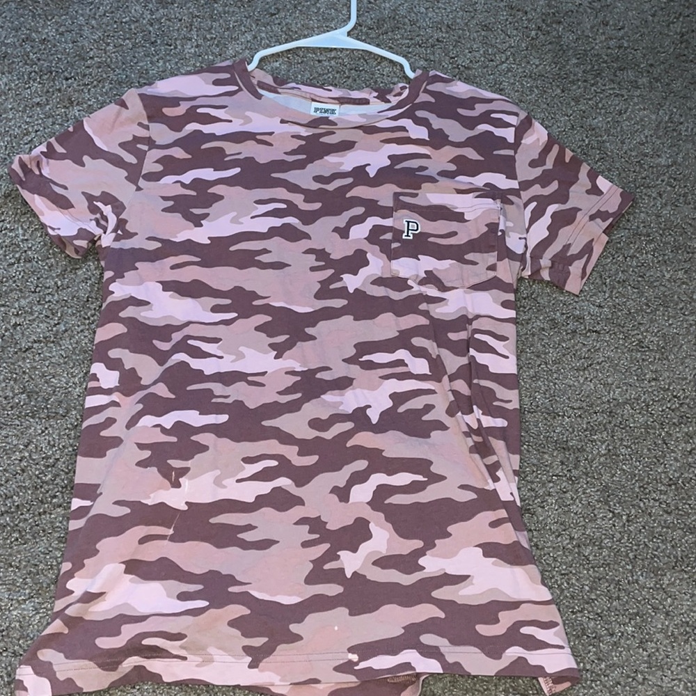 Pink camo shirt
